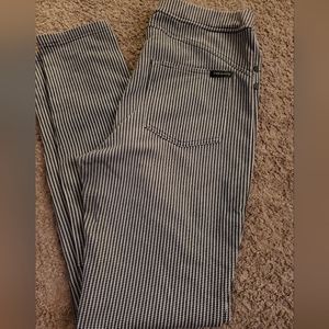 Sanctuary Black White Print Stretch Pants
